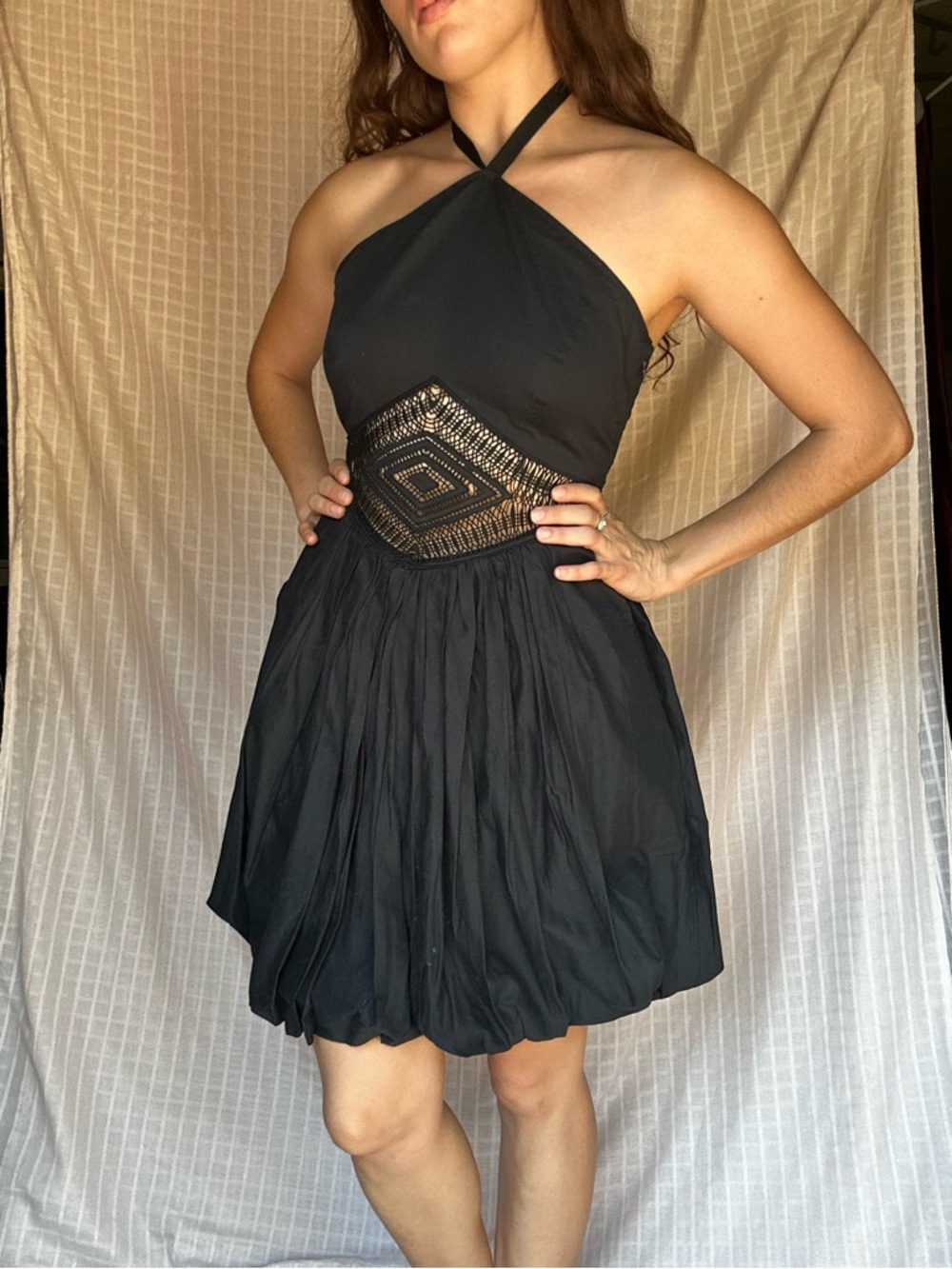 Catherine Maladrino Cotton Bubble Dress